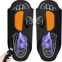 EMS Rechargeable Foot Massager Slippers – Cordless Pain Relief with Remote (8 Modes, 19 Intensity Levels) Say goodbye to sore, tired feet—in just 15 minutes a day.
