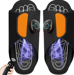 EMS Rechargeable Foot Massager Slippers – Cordless Pain Relief with Remote (8 Modes, 19 Intensity Levels) Say goodbye to sore, tired feet—in just 15 minutes a day.