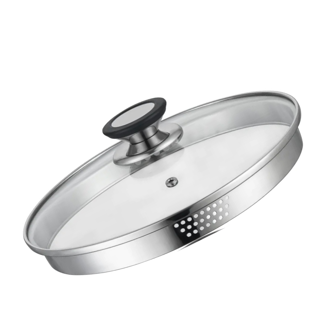 6 Qt Premium Stainless Steel Stock Pot with Strainer Lid