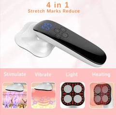 3-in-1 Cellulite Massager with Red Light Therapy – EMS, RF & Heat