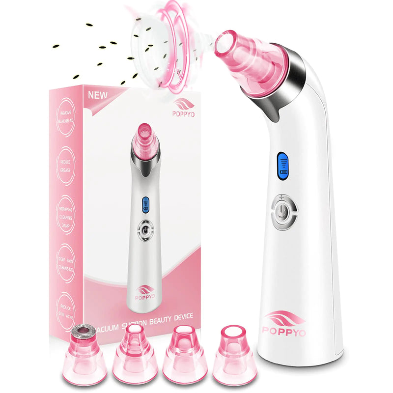Blackhead Remover Pore Vacuum – Electric Suction Extractor Tool (Pink)